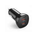 Charger CHOETECH 2xUSB-C: 12-24V, 40W, QC3.0 + PD