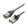 PATCH CABLE CAT.6A UTP/1.5M BLACK SLIM IBIBG VENTION