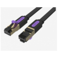 PATCH CABLE CAT.7 FLAT/10M BLACK ICABL VENTION