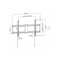 TV SET ACC WALL MOUNT 43-90"/WM-90T-01 GEMBIRD