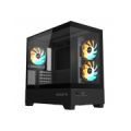 Case|GIGABYTE|C201 PANORAMIC|MidiTower|Case product features Rackmountable/Removeable HDD basket/Transparent panel|Not included|MicroATX|MiniITX|Colour Black|GB-C201P