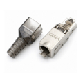 ElectroBase ® CAT6A RJ45 ekranēts modulārs universāls spraudnis | CAT6A/CAT6/CAT5E | Bezinstrumenta montāžai