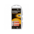 Duracell Izmērs 13, Dzirdes Aparāta Baterija, 1.45V Duracell Zn-Air PR48 iepakojumā 6 gb.