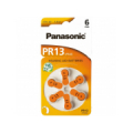 Panasonic Izmērs 13, Dzirdes Aparāta Baterija, Panasonic Zn-Air PR48 iepakojumā 6 gb.