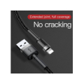 BASEUS USB lightning male / USB A male 3.0m Baseus CALKLF-RG1 fast 2.0A melns