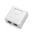 ElectroBase ® Virsapmetuma datora rozete CAT6 STP , ekranēti divi porti RJ45