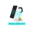 ElectroBase ® Bezvadu lādētājs [3in1] Android telefoniem, Buds austiņām un Watch pulksteņiem.