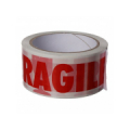 VAN LAUWER ™ Akrila līmlente FRAGILE (trausls), 48mm x 66m, balta ar Sarkanu apdruku