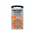 RAYOVAC Dzirdes aparāta baterija | izmērs 13 | 1.45V Rayovac Extra Advanced Zn-Air PR48 8gb. iepakojumā