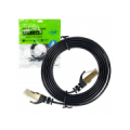 PNI ® CAT7 LAN plakans ekranēts S/STP savienotājkabelis (patch cord), 10Gbps, 600MHz, 5m, melns