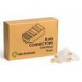 ElectroBase ® Premium RJ45 Cat5e UTP apzeltīti spraudņi | 50 gab. | LAN kabeļu konektori