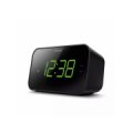 PHILIPS radio pulkstenis, melns