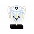 PAW PATROL Led neona lampa uz statīva bērniem, Ķepu patruļa-Chase
