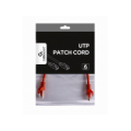 PATCH CABLE CAT6 UTP 0.25M/RED PP6U-0.25M/R GEMBIRD