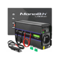Qoltec ® Qoltec Monolith sprieguma pārveidotājs 1200 MS Wave | 12V uz 230V | 600/1200 W | USB