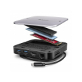 AXAGON HMC-UFO USB 10Gbps hub, 2x USB-A, USB-C, HDMI 4k/60, RJ-45, M.2, SD/mSD, audio, PD HMC-UFO