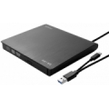 Ārējais diskdzinis Savio External Slim drive CD/DVD R/ RW – USB-C/ USB-A
