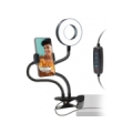 Statīvs SBS Swivel LED ring Table clip