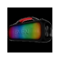 Speaker SVEN PS-360, black (24W, Waterproof (IPx5), TWS, Bluetooth, FM, USB, 3000mA*h) SV-021740