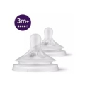 Philips Avent Natural Response pudeļu silikona knupīši, ātra plūsma, 3m+ (2 gab.)