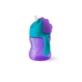 Philips Avent Krūzīte ar elastīgu salmiņu, 200 ml, 9M+, lillā