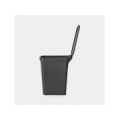 BRABANTIA atkritumu tvertne ar pedāli StepUp,25 l, Dark Grey