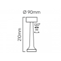 LED line lite galda lampa RIWIA 1W, 120lm, 1800mAh, silver (204478)