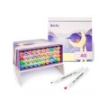 Double-sided Marker Pens ARRTX Alp, 40 Colours, pastel tone shade