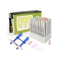 Double-sided Marker Pens ARRTX Oros, 40 Colours, pastel tone shade