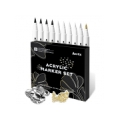 Acrylic Marker Pens ARRTX, 4 Colours, 10pcs