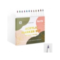 Acrylic Marker Pens ARRTX, 12 Metallic Colors