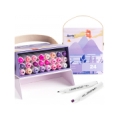 Double-sided Marker Pens ARRTX Alp, 24 Colours, purple tone shade