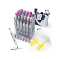 Double-sided Marker Pens ARRTX Oros, 24 Colours, purple tone shade