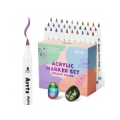 Acrylic Marker Pens ARRTX 30F, 30 Metallic Colours