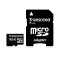 Transcend microSDXC/SDHC Class 10 8GB with Adapter