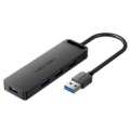 I/O HUB 4-IN-1 USB3.0/0.5M CHLBD VENTION