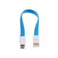 CABLE USB MAGNES MICRO USB flat, blue 