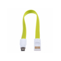 CABLE USB MAGNES MICRO USB flat, green 