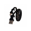 PC Cable LACE with LED Lights MicroUSB BLACK