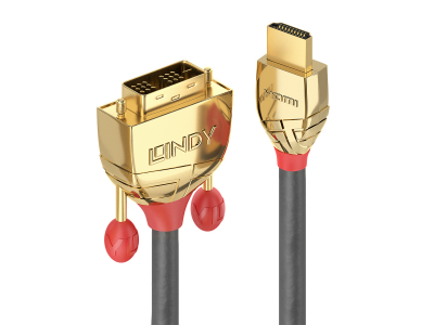 Lindy 36199 cable interface/gender adapter HDMI DVI-D Gold