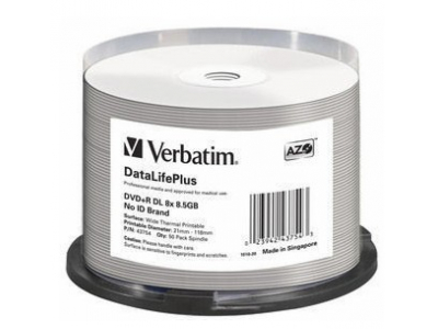 Verbatim DataLifePlus 8.5 GB DVD+R DL 50 pc(s)