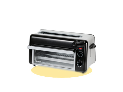Tefal TL 6008 toaster 2 slice(s) Aluminium,Black 1300 W