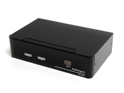 StarTech.com 2 Port DVI USB KVM Switch with Audio and USB 2.0 Hub
