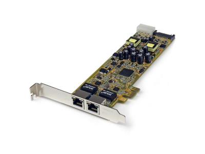 StarTech.com Dual Port PCI Express Gigabit Ethernet PCIe Network Card Adapter - PoE/PSE