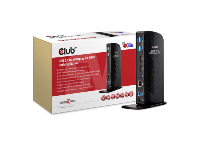 CLUB3D USB 3.0 Dual Display 4K60Hz Docking Station