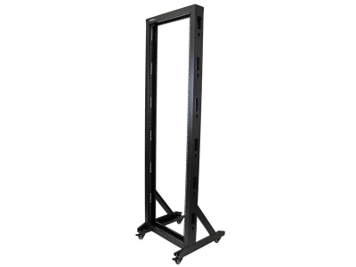 StarTech.com 2-Post Server Rack with Casters - 42U
