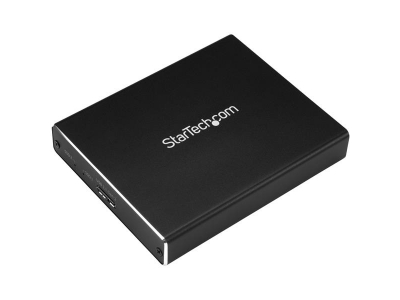 StarTech.com Dual-Slot Drive Enclosure for M.2 SATA SSDs - USB 3.1 (10Gbps) - RAID
