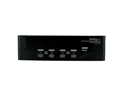 StarTech.com 4 Port DVI VGA Dual Monitor KVM Switch USB with Audio & USB 2.0 Hub