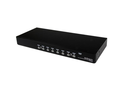StarTech.com 8 Port 1U Rackmount USB PS/2 KVM Switch with OSD