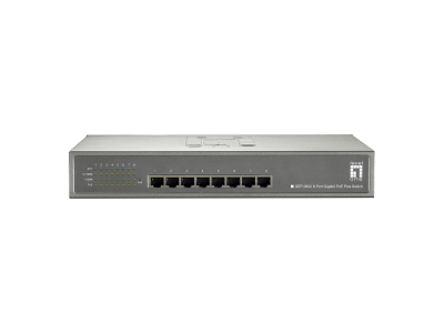 LevelOne 8-Port Gigabit Ethernet PoE Switch, 802.3at PoE+, 240W